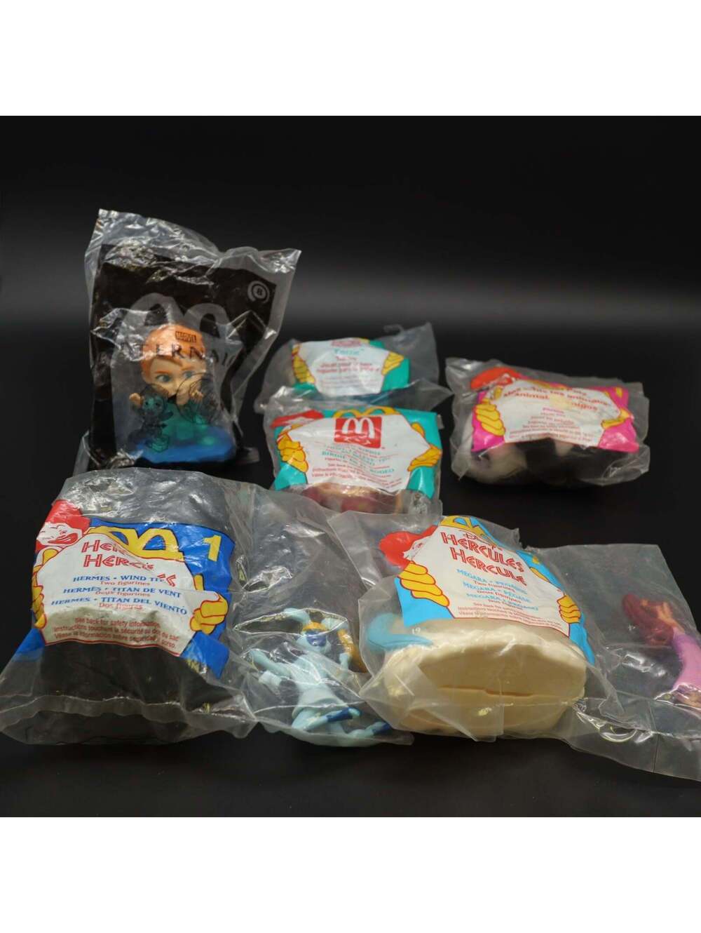 Vintage McDonald's Happy Meal Toys Lot Sealed Hercules Marvel Eternals Muppets